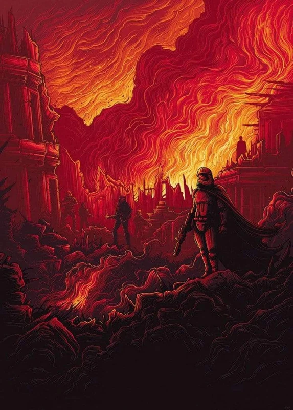 Komar IADX4-071 Non-Woven Photo Wallpaper Star Wars First Order Purge Size: 200 x 280 cm (Width x Height) Star Wars Children's Room