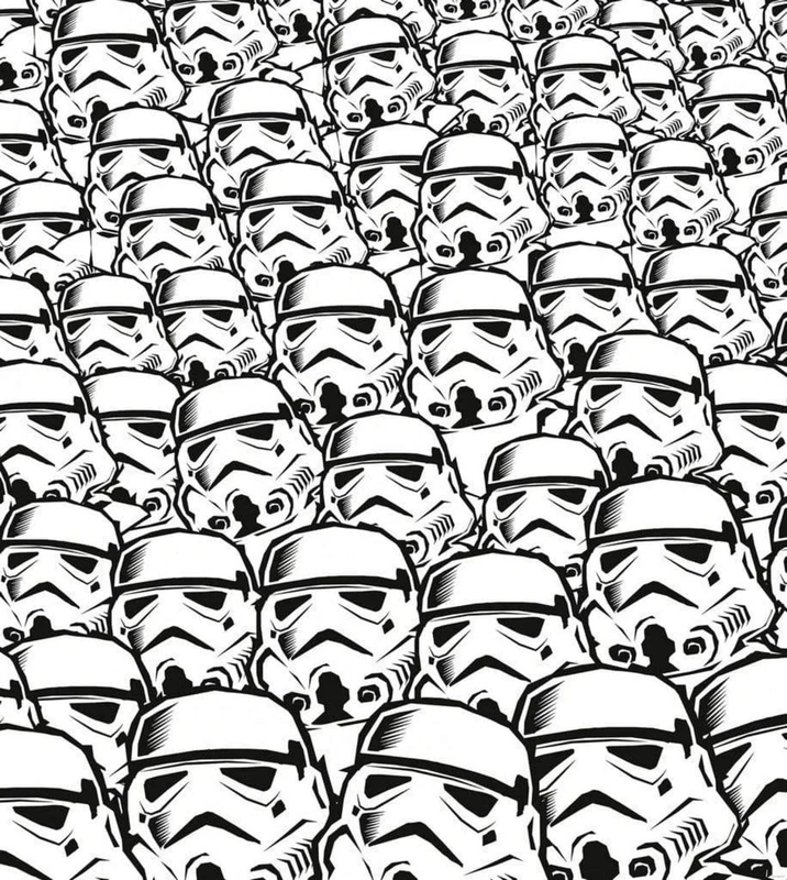 Komar Star Wars IADX5-015 Non-Woven Photo Wallpaper Star Wars Stormtrooper Swarm Size: 250 x 280 cm (Width x Height)
