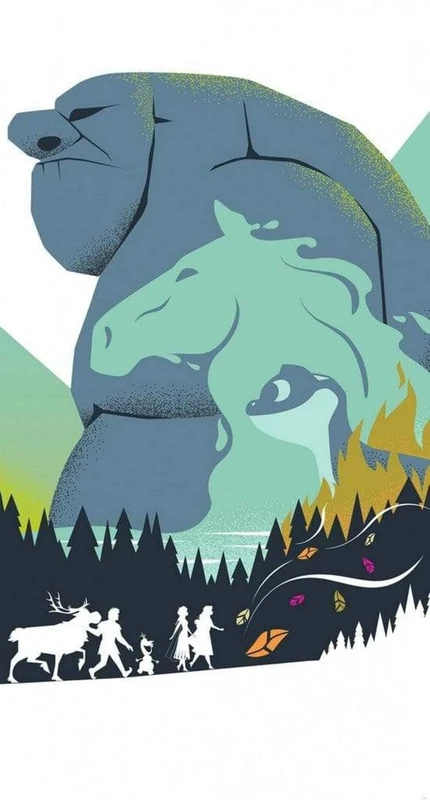 Komar Disney IADX3-033 Non-Woven Photo Wallpaper - Frozen Adventure - Size: 150 x 280 cm (Width x Height)