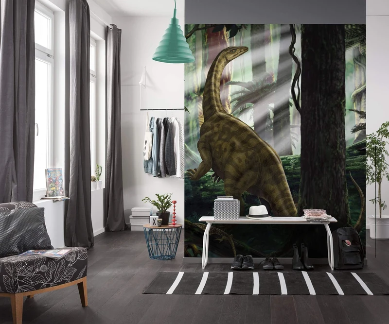 Komar Riojasaurus Forest IANGX5-012 Non-Woven Photo Wallpaper Dinosaur Design 250 x 280 cm
