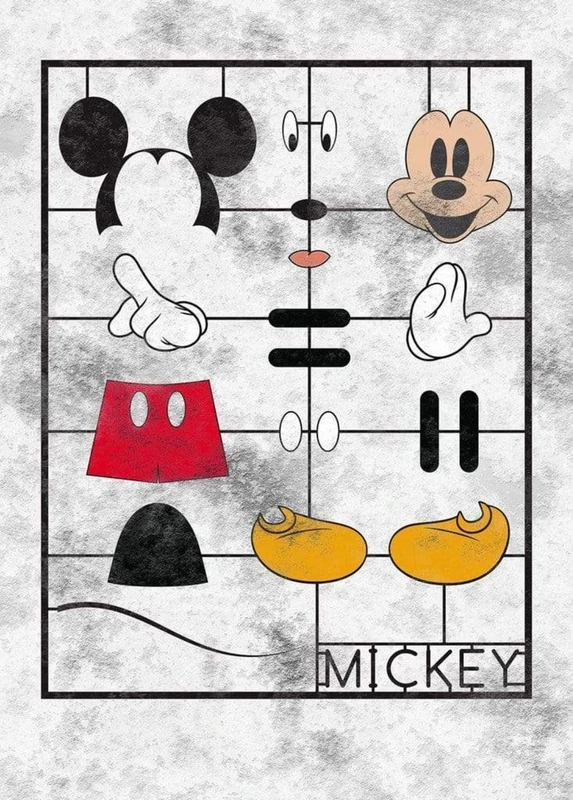 Komar Disney Mickey Kit IADX4-053 Non-Woven Photo Wallpaper 200 x 280 cm (Width x Height) Mouse Children's Wallpaper