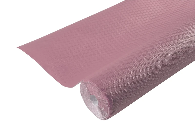 Disposable tablecloth in embossed paper - Unique, aesthetic and deep embossing - Roll 6 M long and 1.18 M wide - Made in France - Powder pink