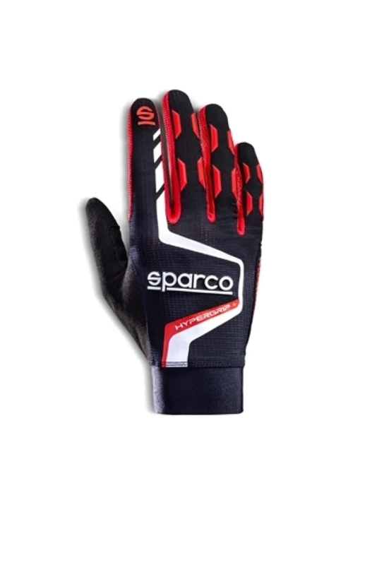 Sparco HYPERGRIP+ GLOVES T 10 BLACK/RED, multicoloured, 42/50 EU