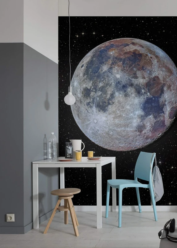 Komar IANGX4-025 Non-Woven Photo Wallpaper Lunar Size 200 x 280 cm (Width x Height) Moon Space Children's Room Wallpaper
