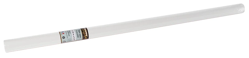 Disposable tablecloth in embossed paper - Unique, aesthetic and deep embossing - Roll 6 M long and 1.18 M wide - Made in France - white
