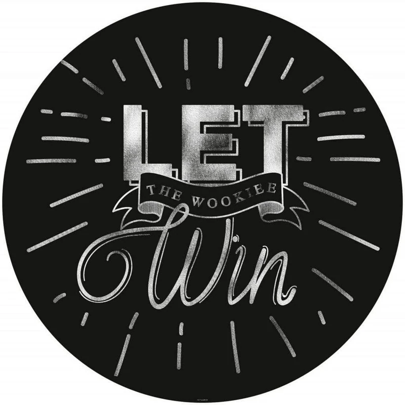 Komar DOT DD1-024 Round Self-Adhesive Fleece Photo Wallpaper Star Wars Wookie Win Diameter 125 cm Children's Room Wall Sticker