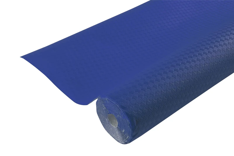 Disposable embossed paper tablecloth - Unique, aesthetic and deep embossing - Roll 6 M long and 1.18 M wide - Made in France - Navy blue