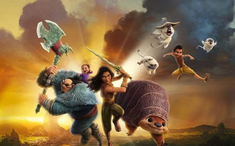 Komar Disney IADX8-038 Non-Woven Photo Wallpaper - Raya Mission - Size: 400 x 250 cm (Width x Height)