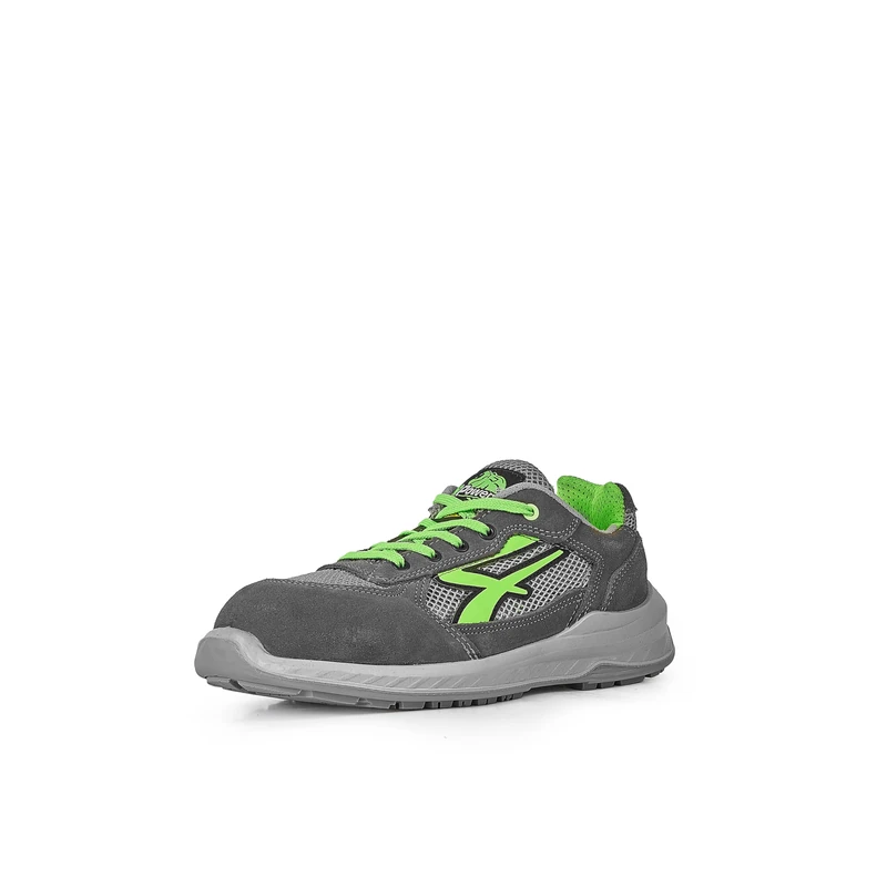 U-Power Red Industry® Rio, Unisex Safety Shoes, Lightweight, Flexible, Anti Puncture Leather Trainers, with Infinergy Insert, with Aluminium Toe Caps (Gris 40) - Image 1
