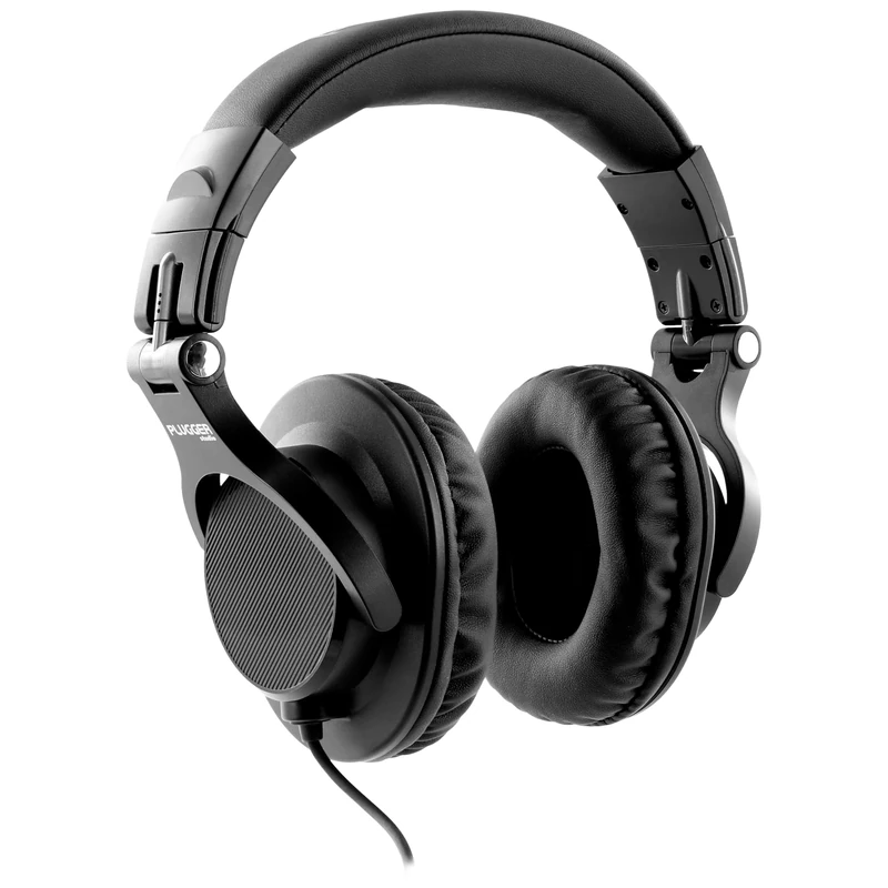Plugger Studio DJH40 Professional Studio Headphones DJ Wired Headphones Black Headphones Monitoring Headphones Comfortable Closed Headphones for DJ, Home Studio, Tablet Smartphone Computer. Very Good