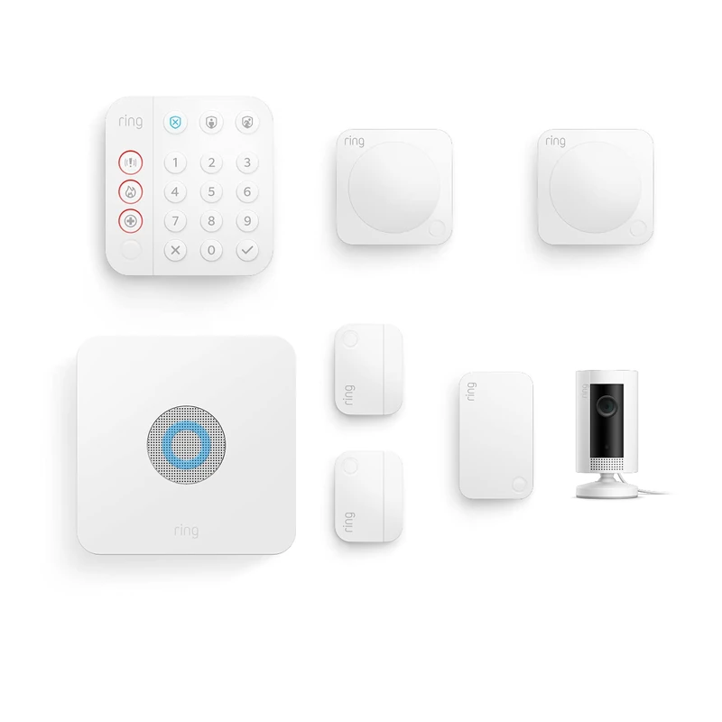 Ring Alarm 7 Piece Kit (2nd Gen) and Ring Indoor Cam Bundle