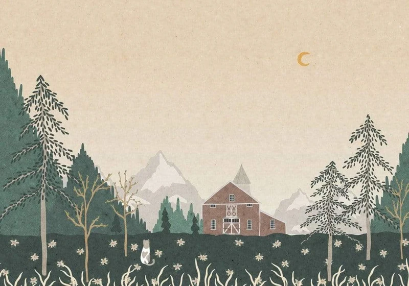 Komar IAX8-0008 Non-Woven Photo Wallpaper - Little Farm - Size: 400 x 280 cm (Width x Height)