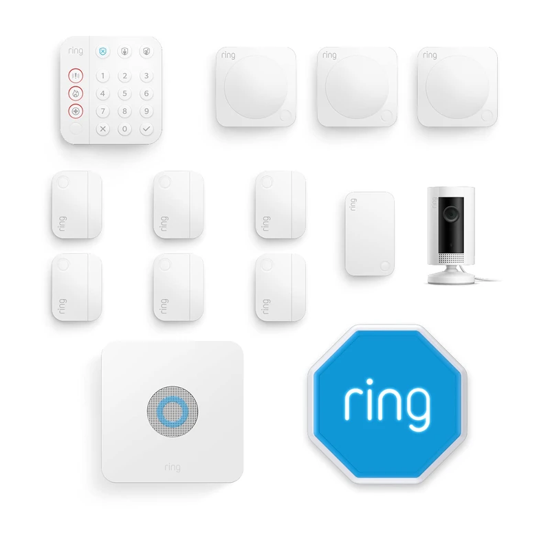 Ring Alarm 13 Piece Kit (2nd Gen) + Outdoor Siren and Indoor Cam