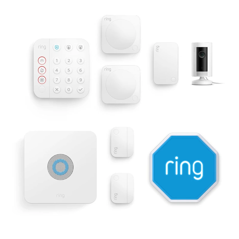 Ring Alarm 8 Piece Kit (2nd Gen) with Outdoor Siren and Indoor Cam
