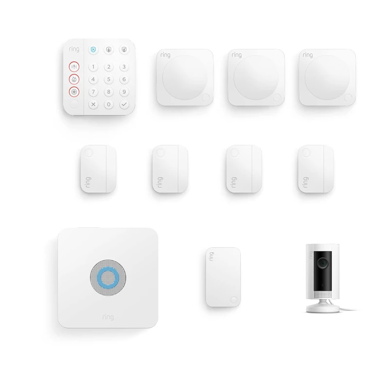 Ring Alarm 10 Piece Kit (2nd Gen) + Ring Indoor Cam Bundle
