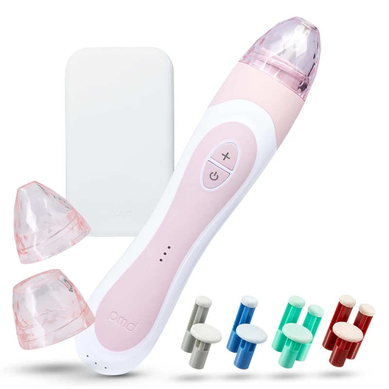 PMD Personal Microderm Elite Pro - At-Home Microdermabrasion Machine with Kit for Face & Body - Exfoliating Crystals and Vacuum Suction for Fresh and Radiant Skin - Three Speed and Suction Options