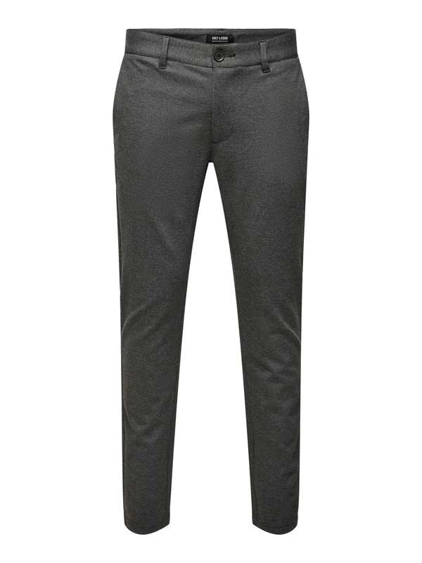 ONLY & SONS Men's Onsmark Check Pants Hy Gw 9887 Noos Trouser, Black, 34 W/32 L
