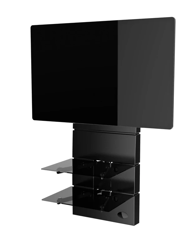 Meliconi Ghost Design 3500 Rotation Black Matt Wall Mount for TVs from 32 to 70 Inches (32 Inches) Vesa 200 300 400 mm