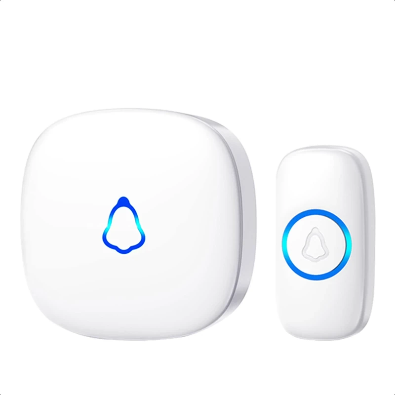 SECRUI Wireless Doorbell, Plug in Waterproof Battery Operated Cordless Doorbell Operating at 1,000 Feet Long Range with 58 Chimes 5 Volume Levels LED Light Easy Install for Home, School