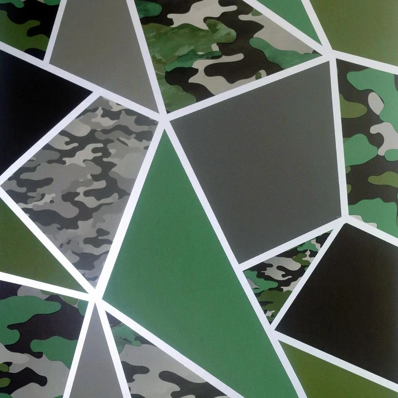 Arthouse Camo Fragments Green sw12 - Image 1