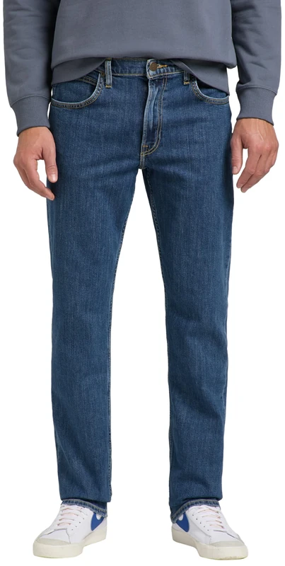 Lee Men's BROOKLYN STRAIGHT Jeans, MID STONEWASH, 34W / 34L