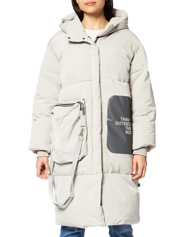 Freaky Nation Women's Cold Winter-FN Quilted Jacket, Soil, XL