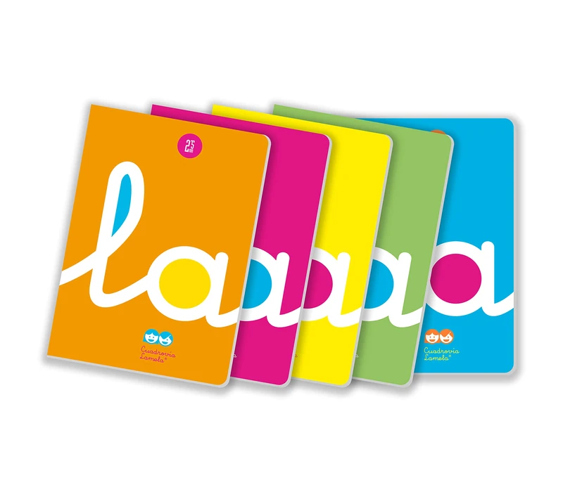 Pack of 5 Notebooks Lamela A4 C 2.5 – 50 Sheets PP 90 g.