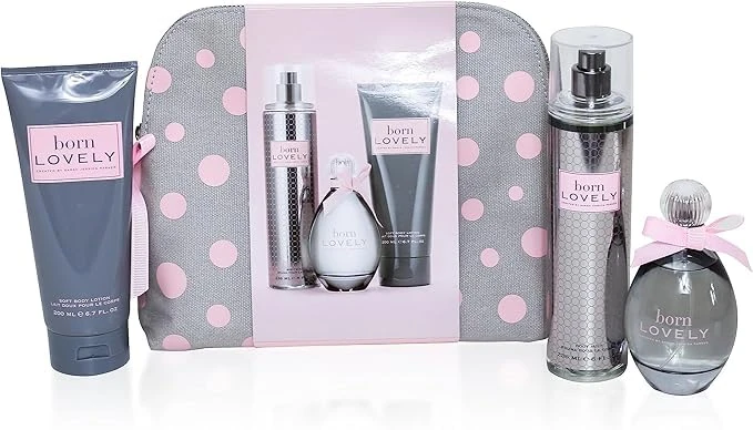 Born Lovely EDP 100ml, Body Lotion 200ml, Body Mist 236 ml & Zip Bag