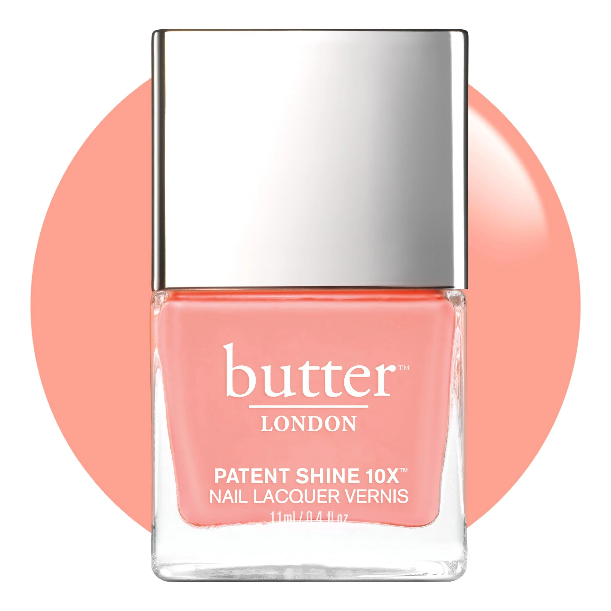 Butter London Patent Shine 10X Nail Lacquer - Hottie Tottie for Women - 0.4 oz Nail Polish