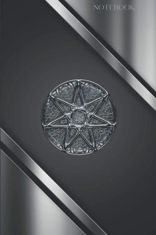 silver notebook: Silver Cover Notebook with Star, White Lined Papers 120 Pages (6 x 9)