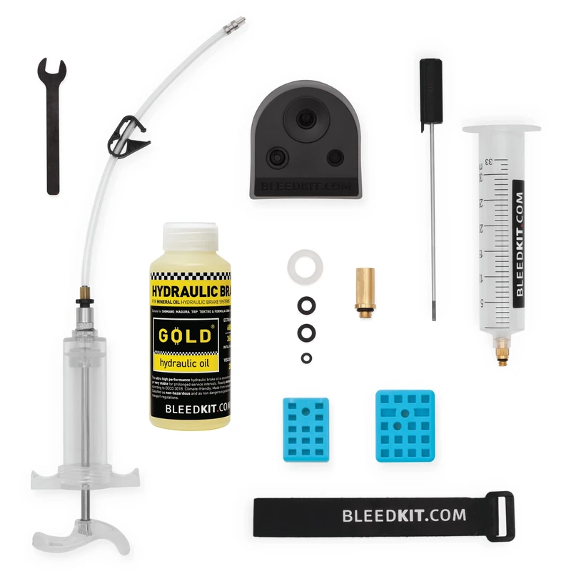 BLEEDKIT SHIMANO WORKSHOP GOLD (INC FLUID) - Image 1