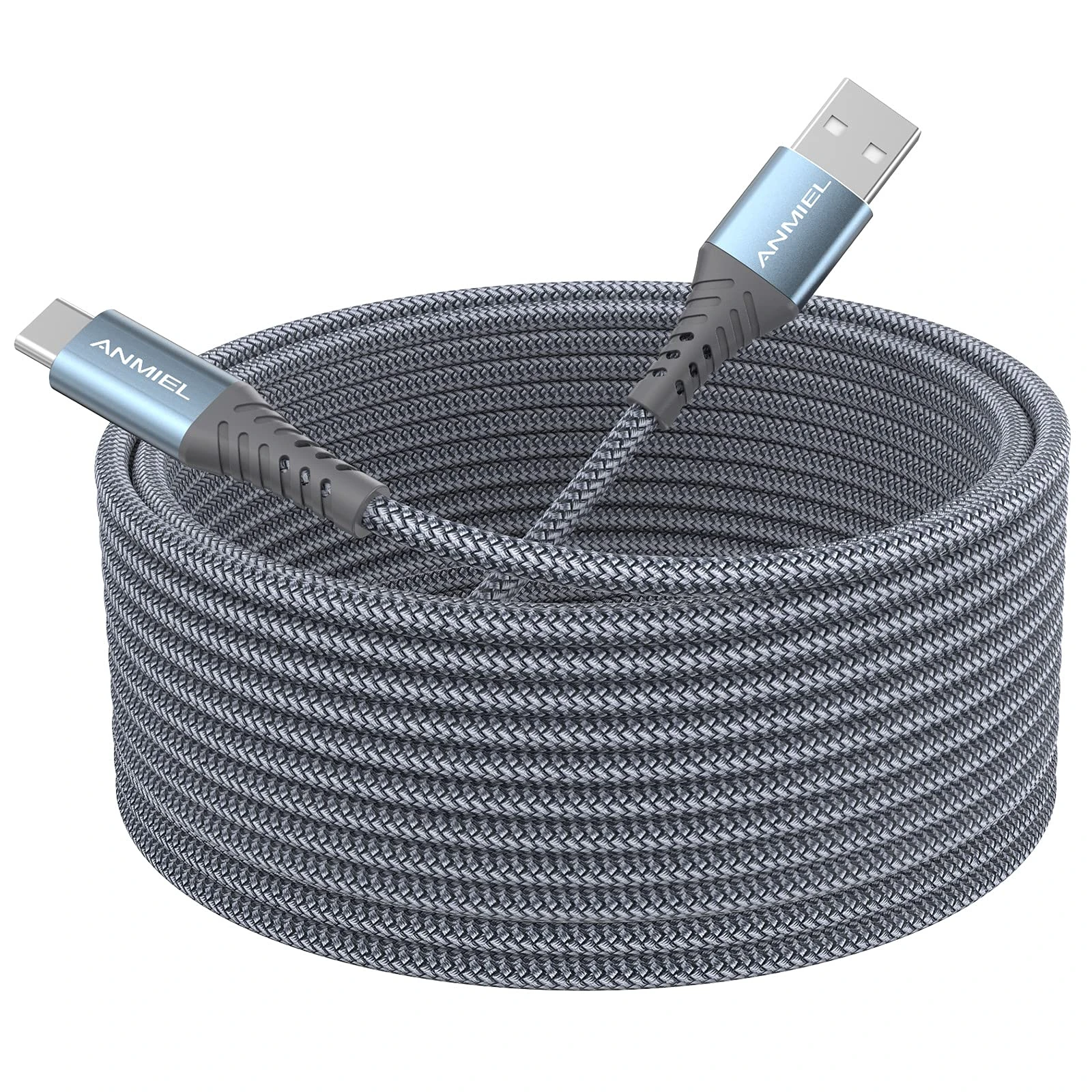 Extra Long USB C Cable 5M ANIME PS5 Controller Charger Cable USB A to Type C Cable Premium Nylon Braided Charger Cord,for Samsung Galaxy S10/S9/S8 Plus,Note 10 9 8,PS5,LG V30 V20 G6 G5,Moto