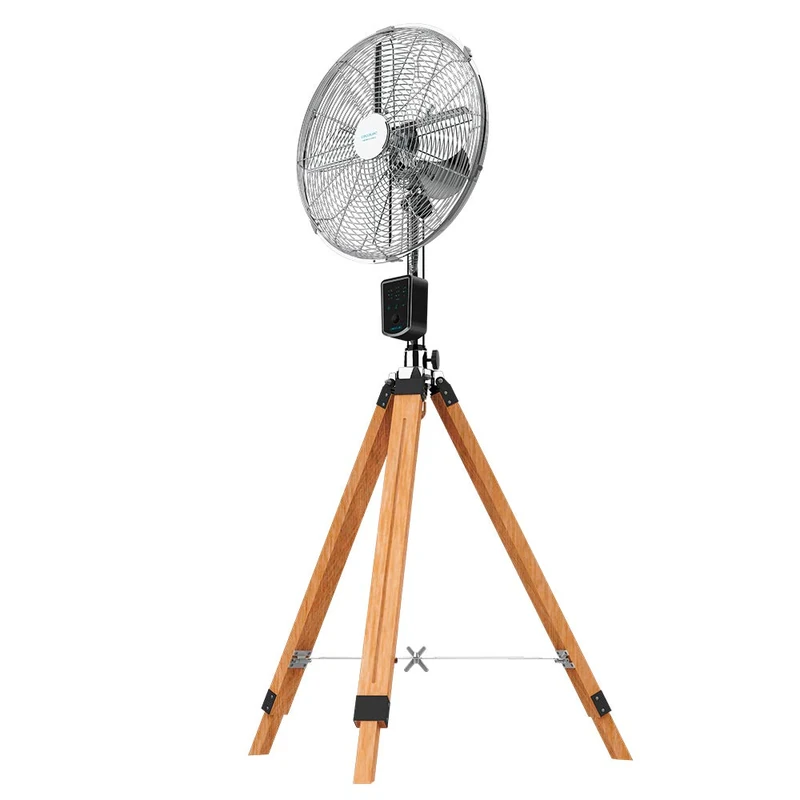 CECOTEC EnergySilence 1600 Woody Smart Tripod Fan 50 W 4 Blades 16 Inch Diameter Copper Motor 3 Speeds Adjustable Height 130 cm Vibration up to 80 ° Remote Control - Image 1