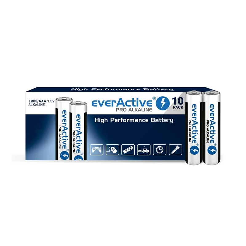 everActive AAA Batteries 200 Pack Pro Alkaline Micro LR03 R03 1.5V Highest Performance 10 Year Shelf Life 200
