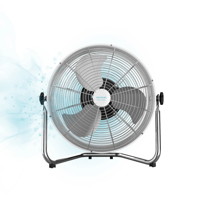Cecotec EnergySilence GyroPro 4500 Industrial Fan Automatic Oscillation 3 Speed Copper Motor Adjustable Chrome Finish