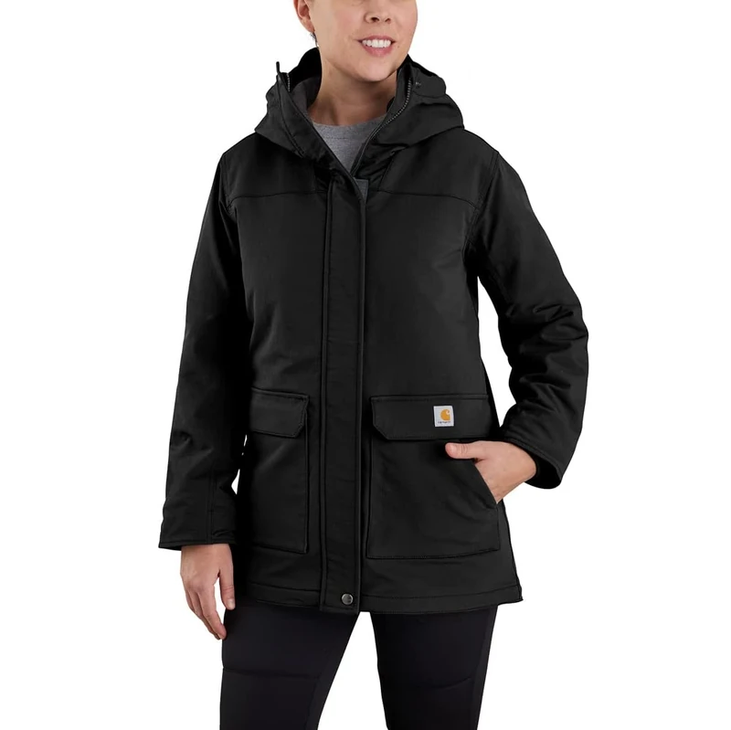 Carhartt, Women's, Super Dux™ Relaxed Fit Insulated Traditional Coat, Black, S