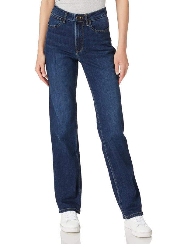 Wrangler Women's High Rise True Straight Fit Jean, Stockton, 12W x 34L