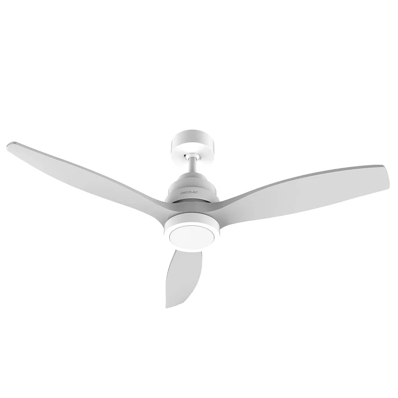 CECOTEC EnergySilence Aero 5200 White Design 40 W Ceiling Fan with Remote Control and Timer 132 cm Diameter DC Motor LED Light 6 Speeds Winter Function White