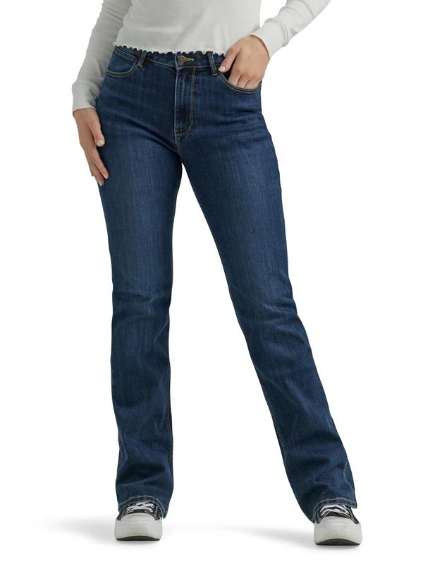 Wrangler Women's High Rise Bold Boot Jean, Stockton, 18W x 30L