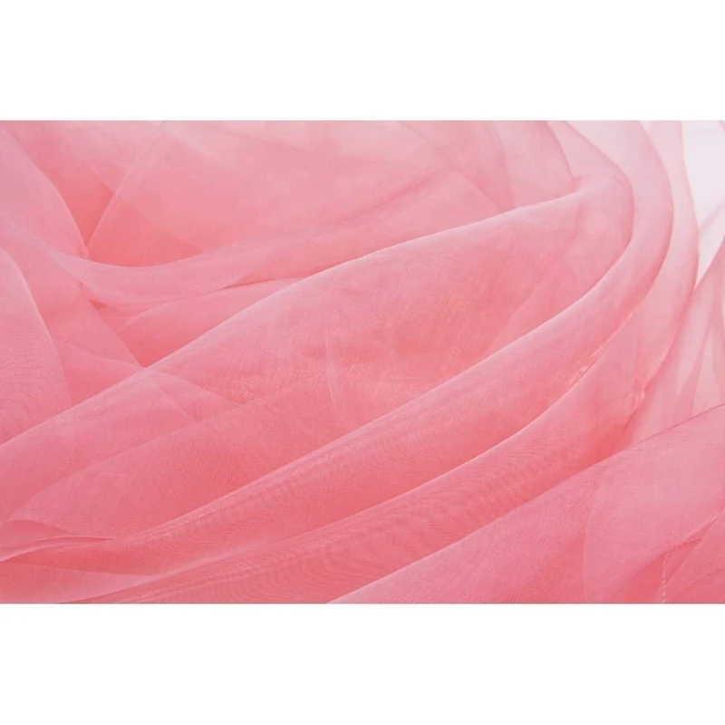 RCZ Decor 6125us Organza Roll-137cm x 40 Yards | Coral | 1 Pc. Fabric Roll - Image 1