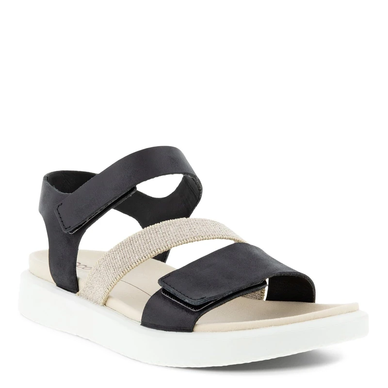 Ecco Women's Flowt Sandals, Black, 10 UK
