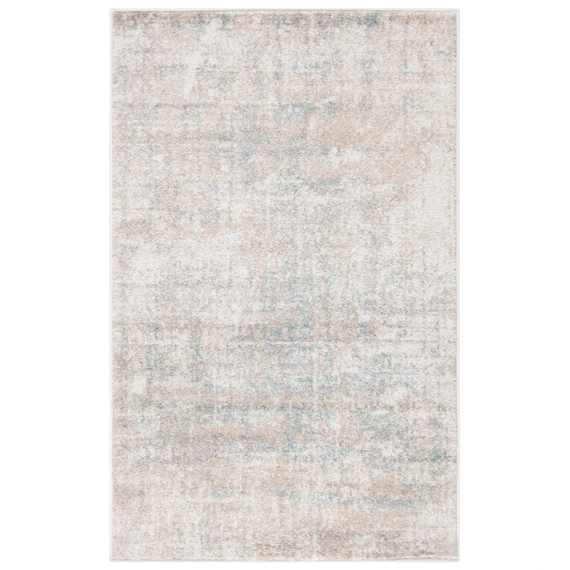 Safavieh Modern Abstract Indoor Woven Accent Area Rug, Adirondack Collection, ADR207, in Beige/Slate, 61 X 91 cm for Living Room, Bedroom or Any Indoor Space - Image 1