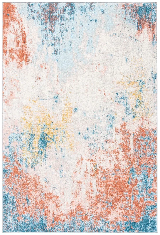 Safavieh Boho Chic Indoor Woven Accent Area Rug, Tulum Collection, TUL207, in Ivory/Pink, 61 X 91 cm for Living Room, Bedroom or Any Indoor Space