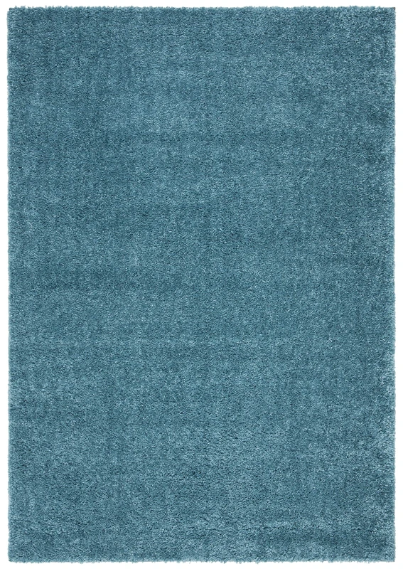 Safavieh Shaggy Indoor Woven Accent Area Rug, August Shag Collection, AUG900, in Turquoise, 61 X 91 cm for Living Room, Bedroom or Any Indoor Space