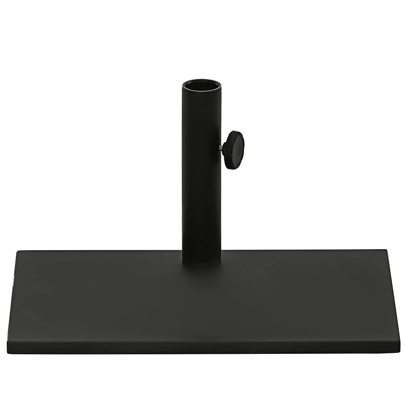 Dehner Umbrella Stand, Approx. 49 x 30 x 24.5 cm, 20 kg, Metal, Black - Image 1