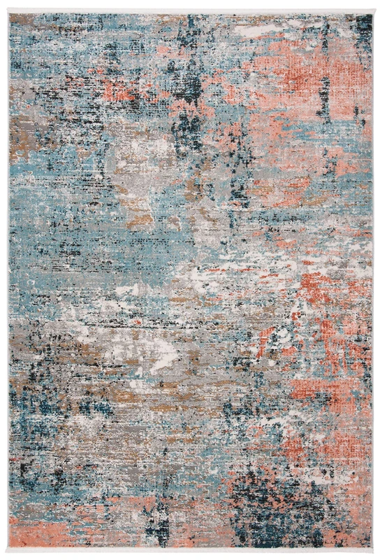 Safavieh Contemporary Indoor Woven Accent Area Rug, Shivan Collection, SHV788, in Grey/Pink, 61 X 91 cm for Living Room, Bedroom or Any Indoor Space