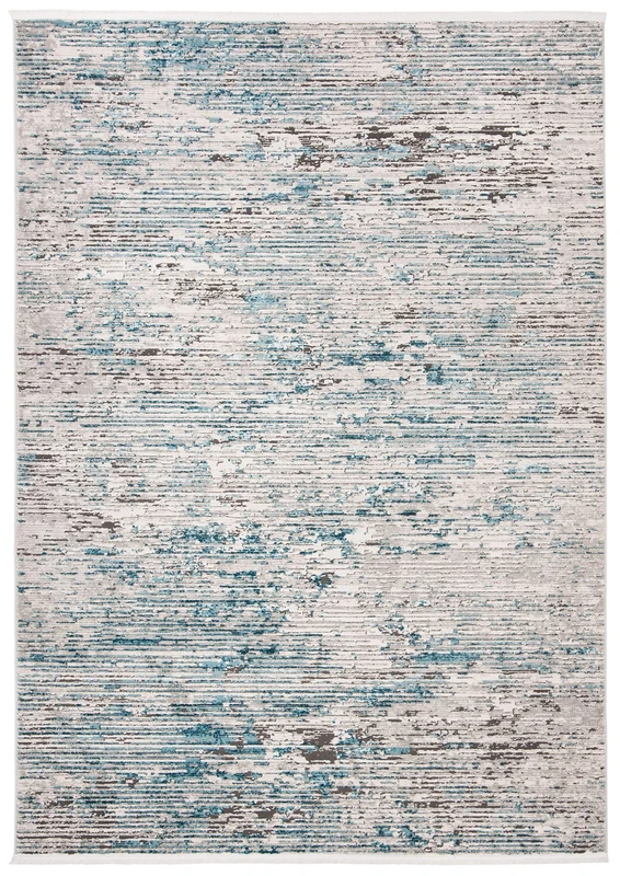 Safavieh Contemporary Indoor Woven Accent Area Rug, Shivan Collection, SHV720, in Blue/Grey, 61 X 91 cm for Living Room, Bedroom or Any Indoor Space