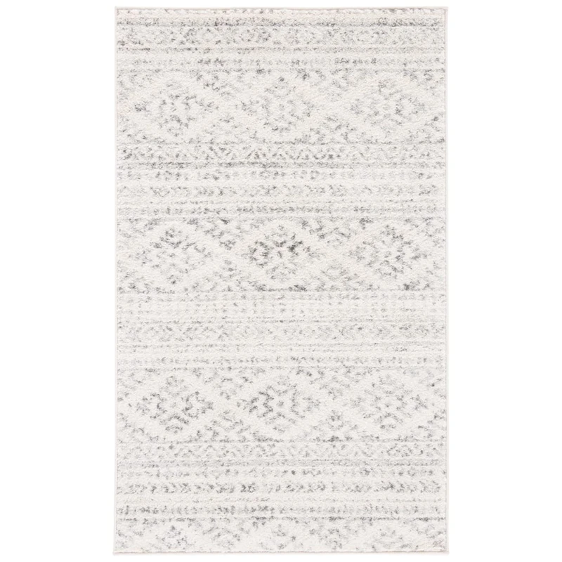 Safavieh Boho Chic Indoor Woven Accent Area Rug, Tulum Collection, TUL272, in Ivory/Grey, 61 X 91 cm for Living Room, Bedroom or Any Indoor Space - Image 1