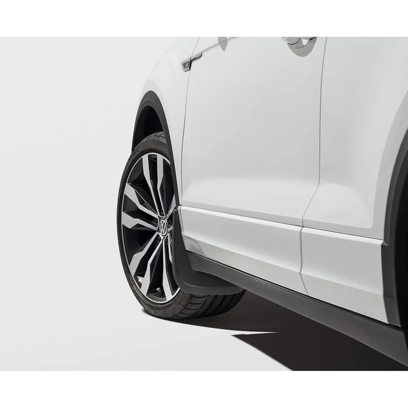 Volkswagen 2GC075111 Front Mudflaps Black Grained for Convertible Only