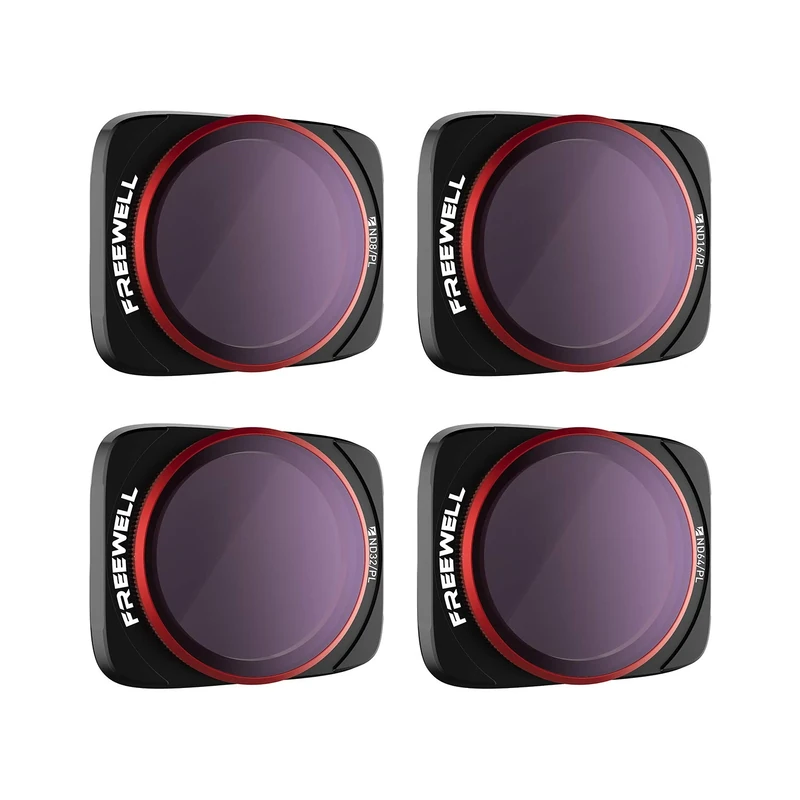 Freewell Bright Day - 4K Series - 4Pack ND/PL Filters Compatible with Air 2S Drone